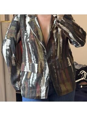Women's Multi and Khaki Jacket
